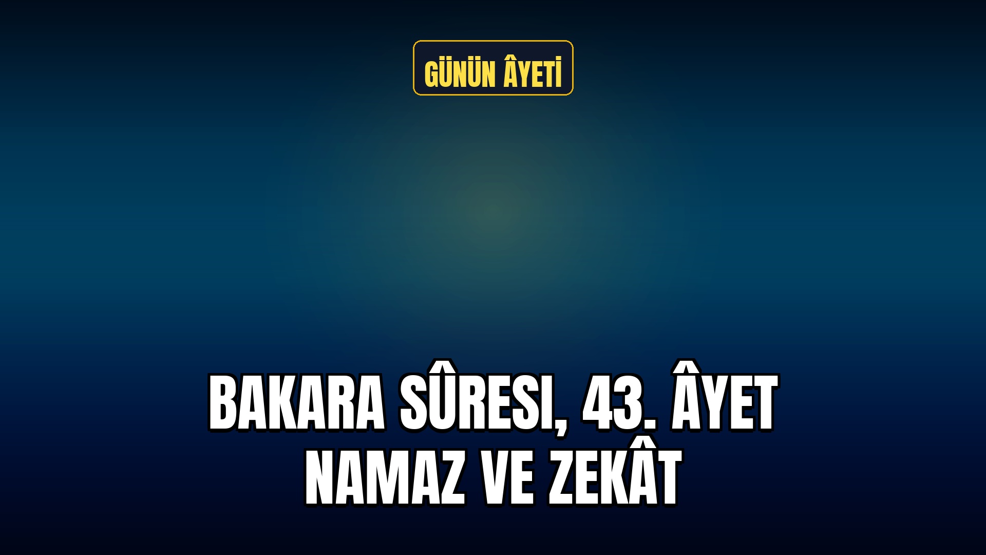 Günün Âyet-i Kerîmesi Kapak
